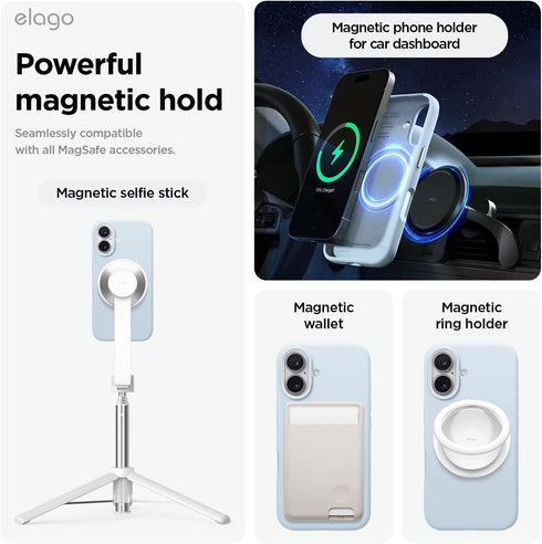 elago iPhone 16 Case Magnetic Liquid Silicone (MagSafe)